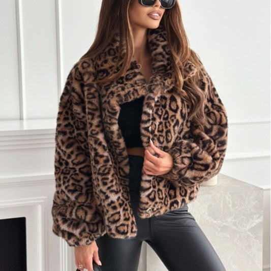 leopard Tarra coat